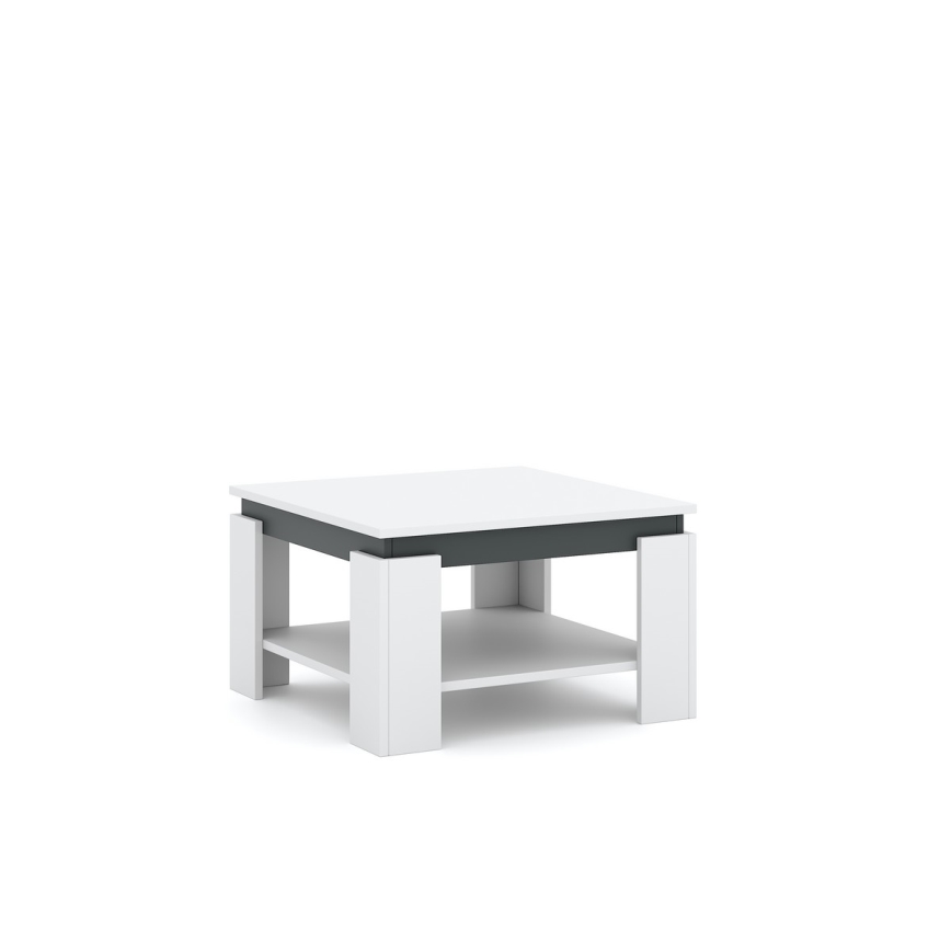 Salontafel OLAF wit/antraciet