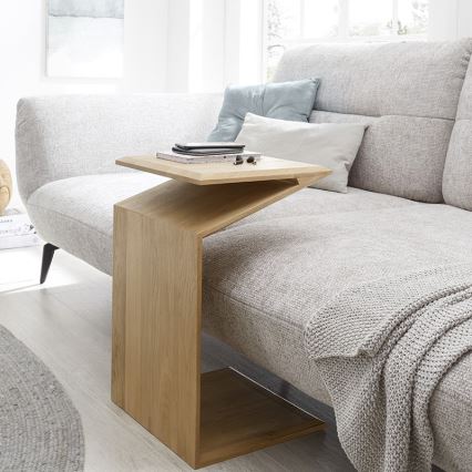 Salontafel met verticale en horizontale verstelopties PRISM 60x40 cm eiken