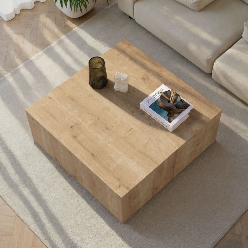 Salontafel PRIZMA 90 x 90 cm, eiken