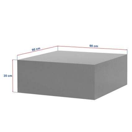 Salontafel PRIZMA 90 x 90 cm, eiken