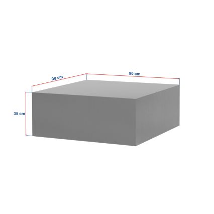 Salontafel PRIZMA 90x90 cm beige