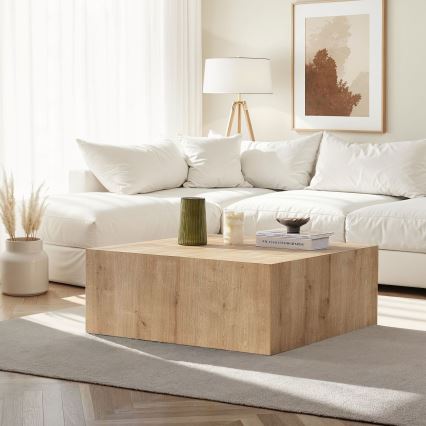 Salontafel PRIZMA 90x90 cm eiken