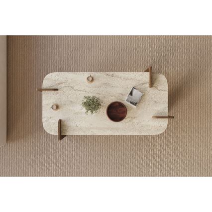 Salontafel PURO 120x60 cm walnoot/beige