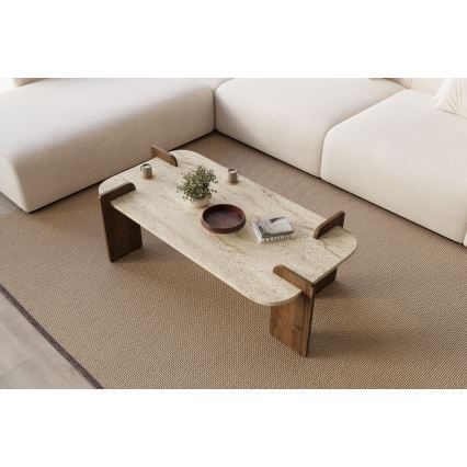 Salontafel PURO 120x60 cm walnoot/beige