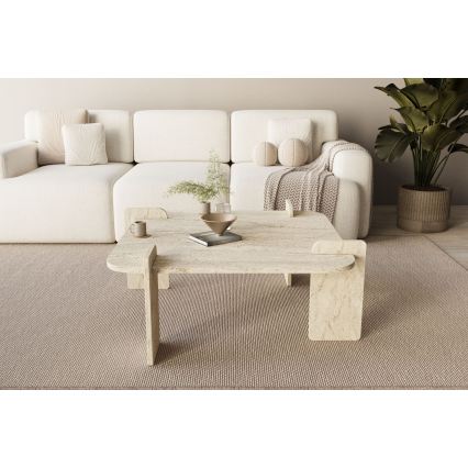 Salontafel PURO 90x90 cm beige