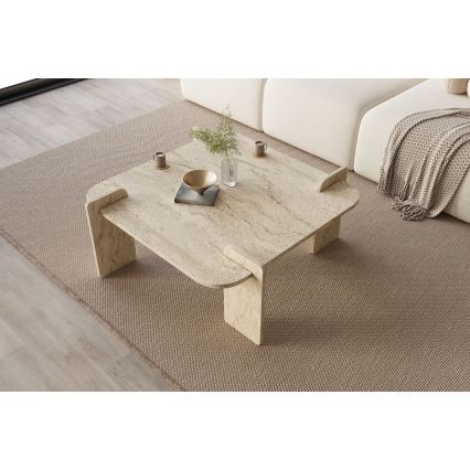 Salontafel PURO 90x90 cm beige
