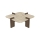 Salontafel PURO 90x90 cm beige/walnoot