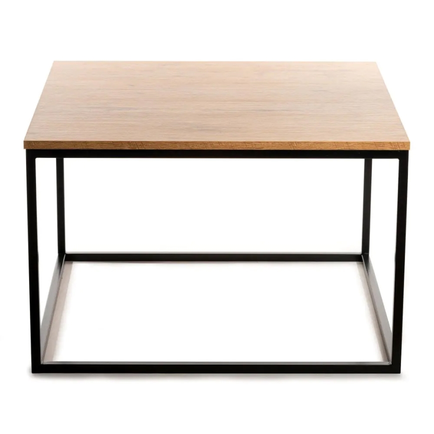 Salontafel QUAD 50x80 cm zwart/bruin