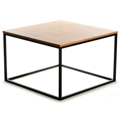 Salontafel QUAD 50x80 cm zwart/bruin