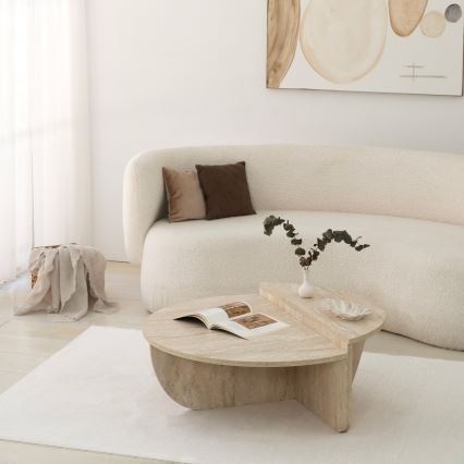 Salontafel REST, marmerlook beige