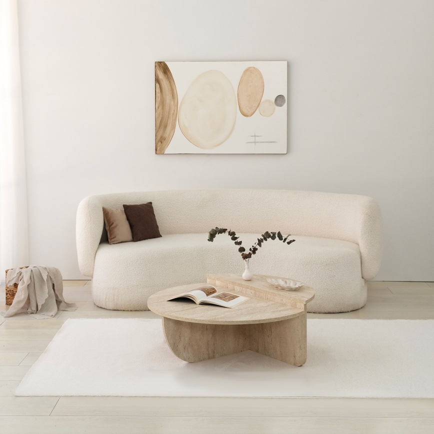 Salontafel REST, marmerlook beige