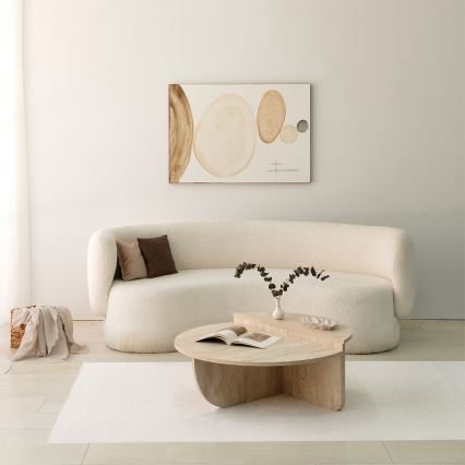 Salontafel REST, marmerlook beige