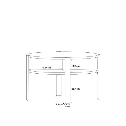 Salontafel RINO zwart