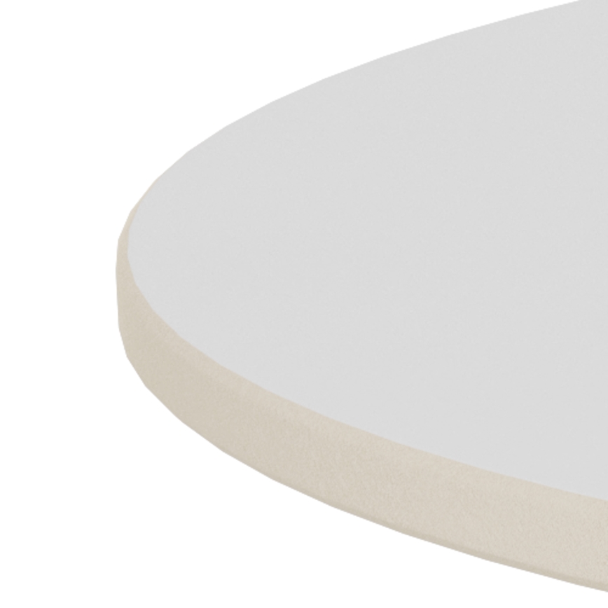 Salontafel SANTORINI Ø 70 cm wit/zwart/keramiek