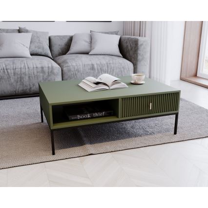 Salontafel SUE groen/zwart