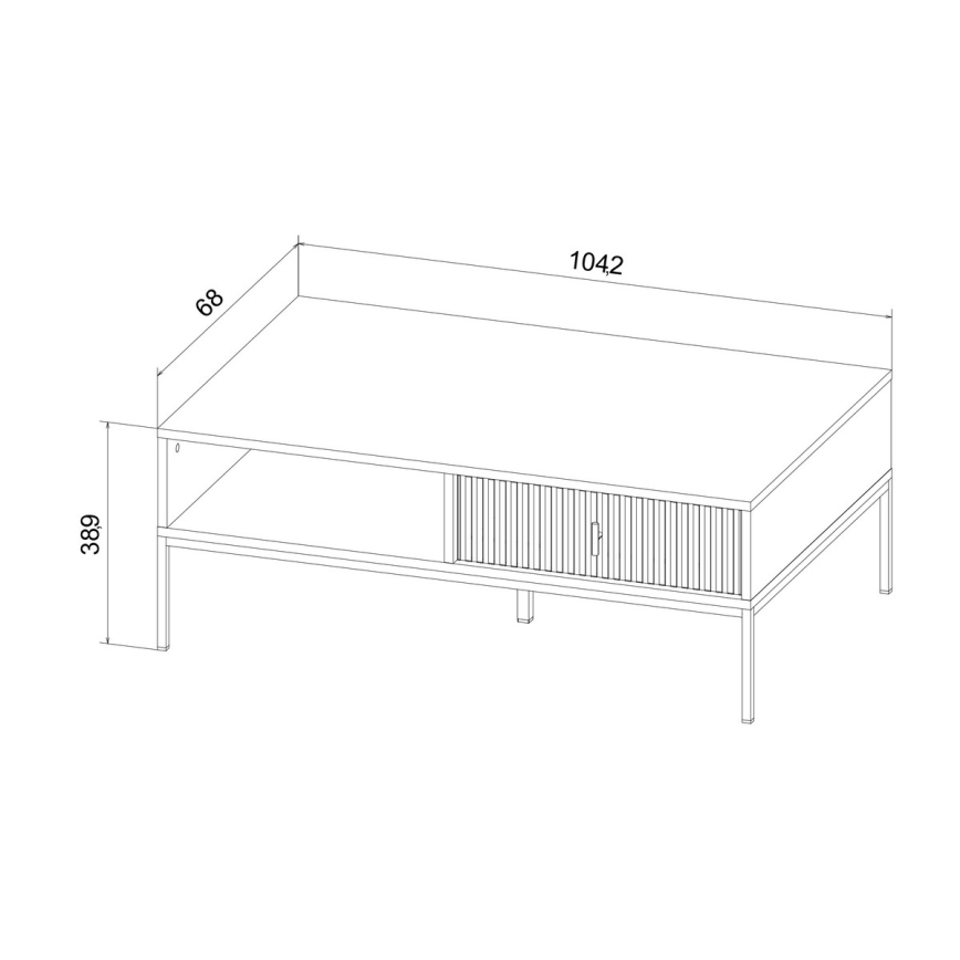 Salontafel SUE zwart