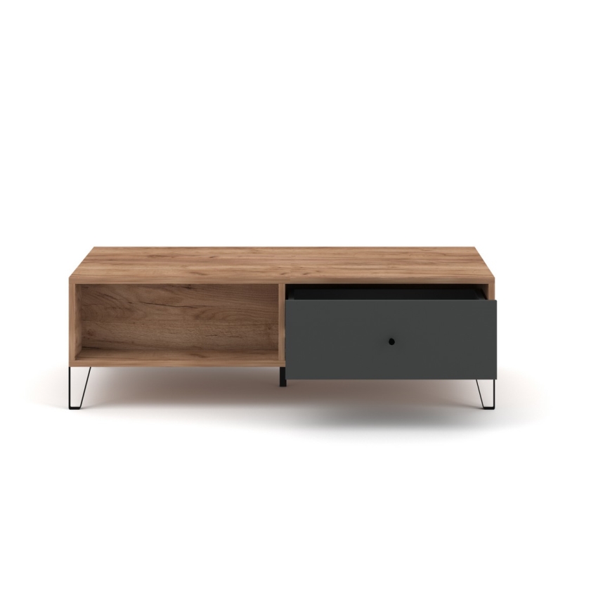 Salontafel SULA eik craft/zwart