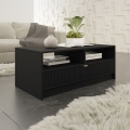 Salontafel TIRENO 40x100 cm zwart