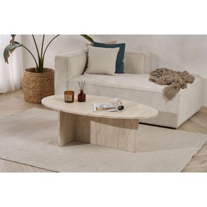 Salontafel VARUM 120 x 65 cm, beige