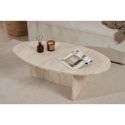 Salontafel VARUM 120 x 65 cm, beige