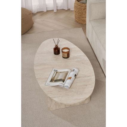 Salontafel VARUM 120 x 65 cm, beige
