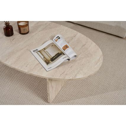 Salontafel VARUM 120 x 65 cm, beige