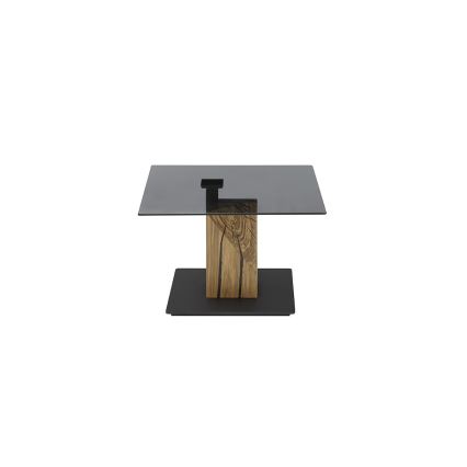Salontafel VENTO met opklapbaar blad gerookt/eiken/zwart