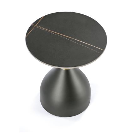 Salontafel VERO Ø 50 cm zwart/goud