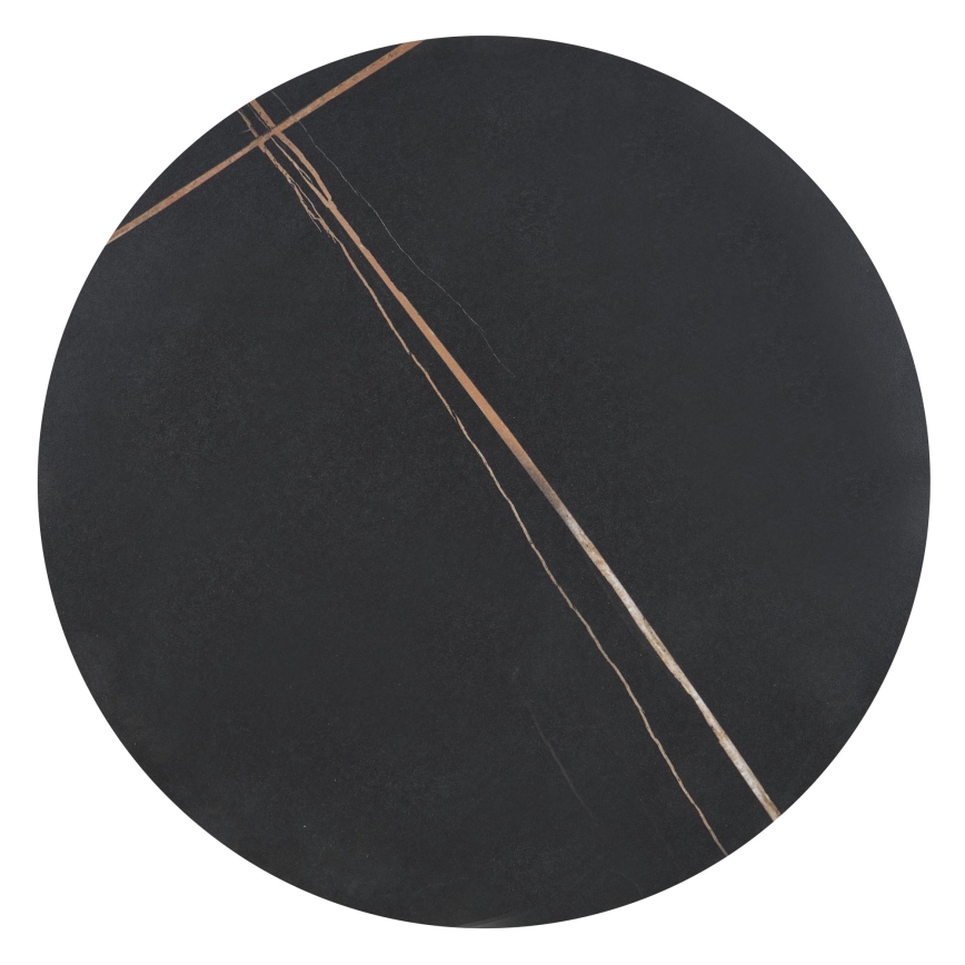Salontafel VERO Ø 50 cm zwart/goud