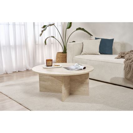 Salontafel VERUM Ø 90 cm beige