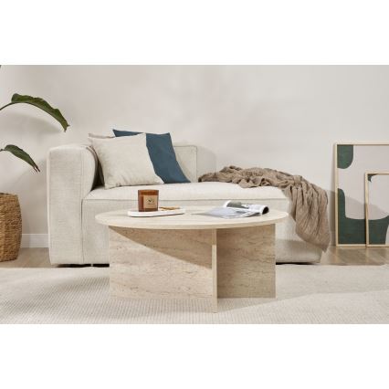 Salontafel VERUM Ø 90 cm beige