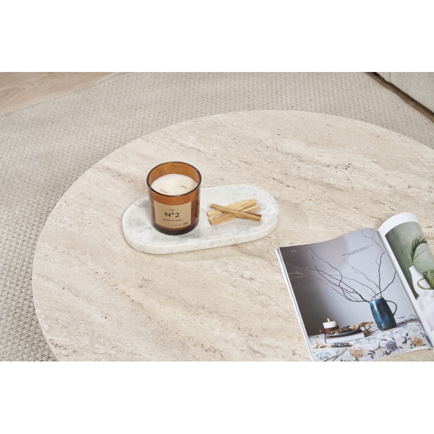 Salontafel VERUM Ø 90 cm beige