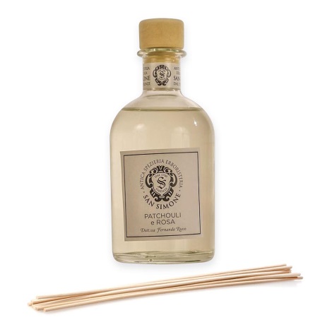 San Simone - Diffuseur de parfum avec bâtonnets PATCHOULI E ROSA 250 ml