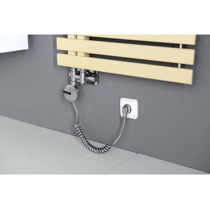 Sapho - Aansluitset ventielen voor middenaansluiting TWIN COMBI rechts/glanzend chroom