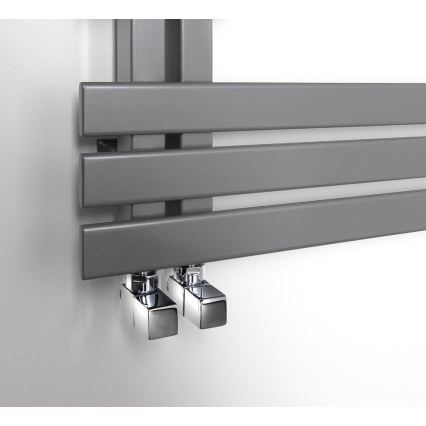 Sapho - Aansluitset voor hoekstopkranen CUBE 2 stuks glanzend chroom