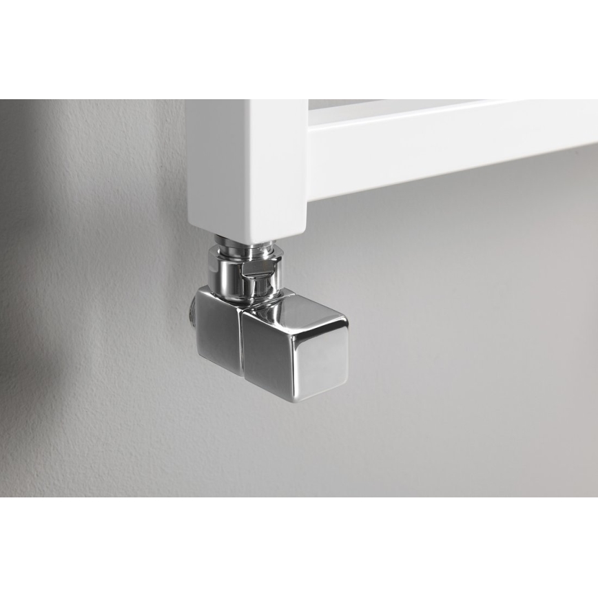 Sapho - Aansluitset voor hoekstopkranen CUBE 2 stuks glanzend chroom