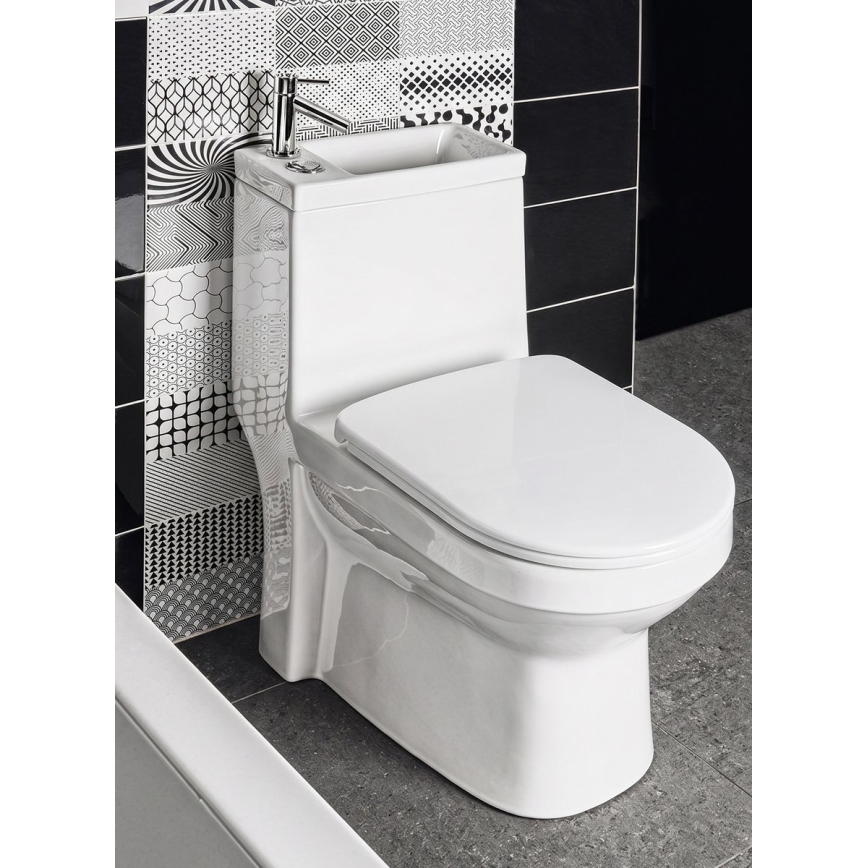 Sapho - Abattant de WC HYGIE SoftClose blanc