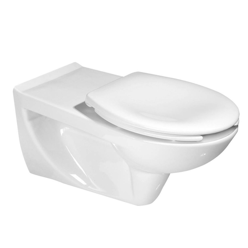 Sapho - Abattant WC pour personnes à mobilité réduite blanc/duroplast