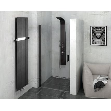 Sapho - Badkamerradiator COLONNA 180x29 cm zwart