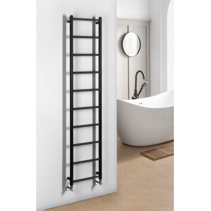 Sapho - Badkamerradiator DINA 334W 35x168 cm mat zwart