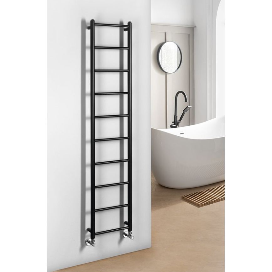 Sapho - Badkamerradiator DINA 334W 35x168 cm mat zwart