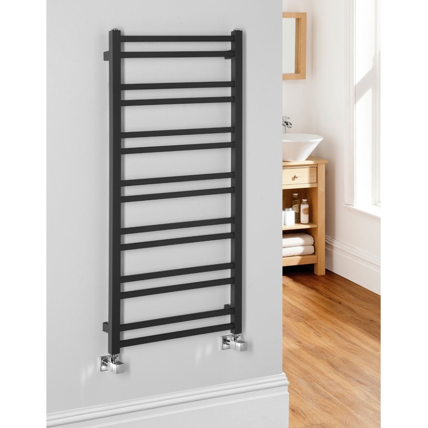 Sapho - Badkamerradiator METRO DOS 110x50 cm mat zwart