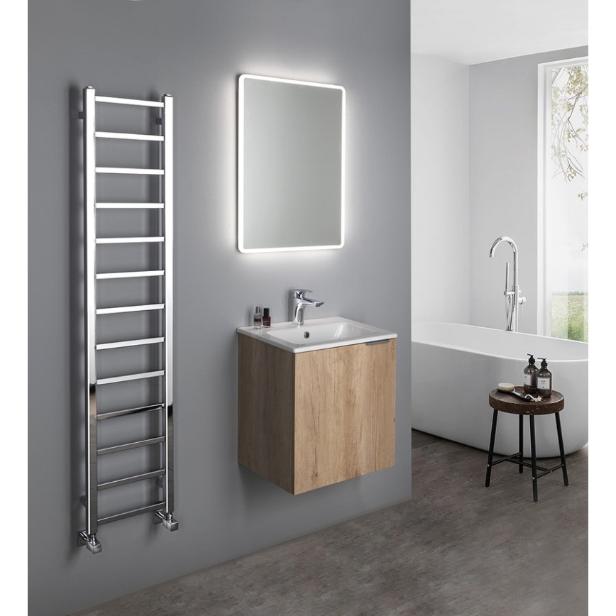 Sapho - Badkamerradiator METRO LIGHT 276W/230V 30x150 cm glanzend chroom