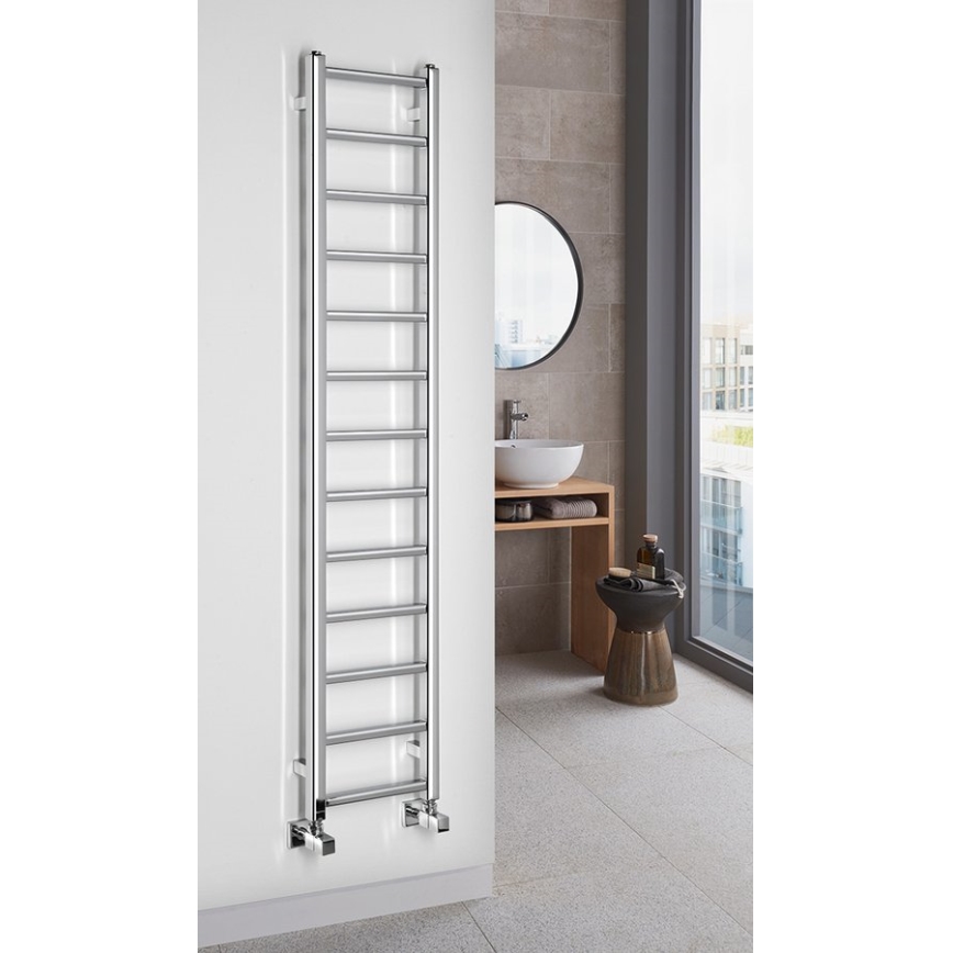 Sapho - Badkamerradiator METRO LIGHT 276W/230V 30x150 cm glanzend chroom