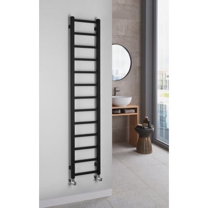 Sapho - Badkamerradiator METRO LIGHT 276W 30x150 cm mat zwart