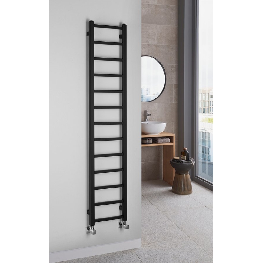 Sapho - Badkamerradiator METRO LIGHT 276W 30x150 cm mat zwart