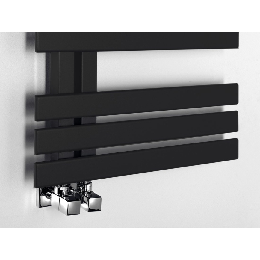 Sapho - Badkamerradiator SILVANA 124x50 cm mat zwart