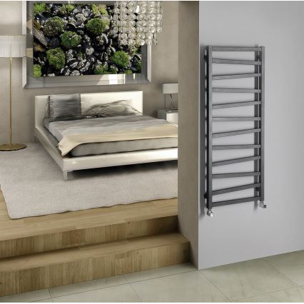 Sapho - Badkamerradiator ZIG 133x50 cm antraciet