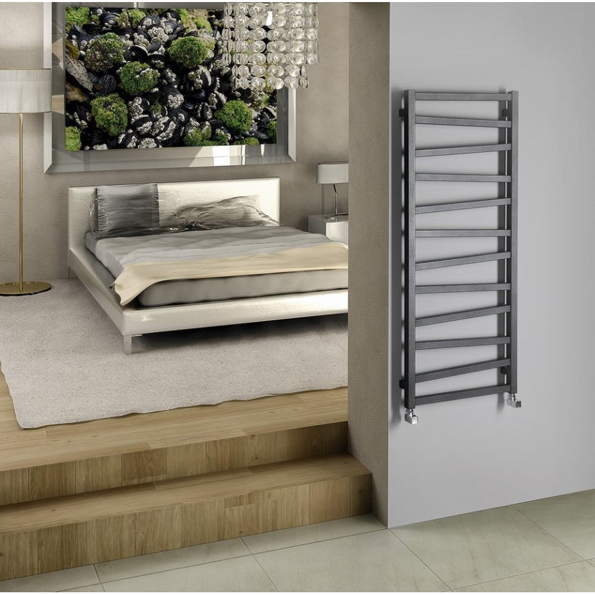 Sapho - Badkamerradiator ZIG 133x50 cm antraciet