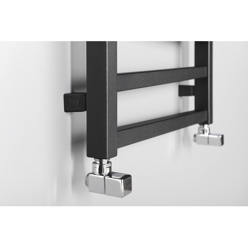 Sapho - Badkamerradiator ZIG 133x50 cm antraciet